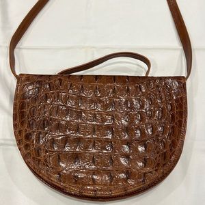 EUC Vintage Alligator and Leather Crossbody Purse